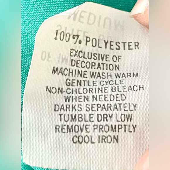 Vintage Claire Sandra by Lucie Ann Emerald Green Night Dress Size Medium - Picture 9 of 11